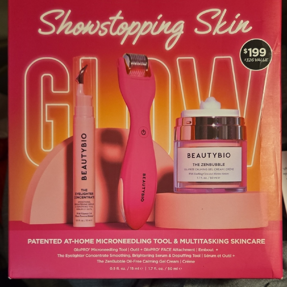 BeautyBio Showstopping Skin Glow Set - Pink